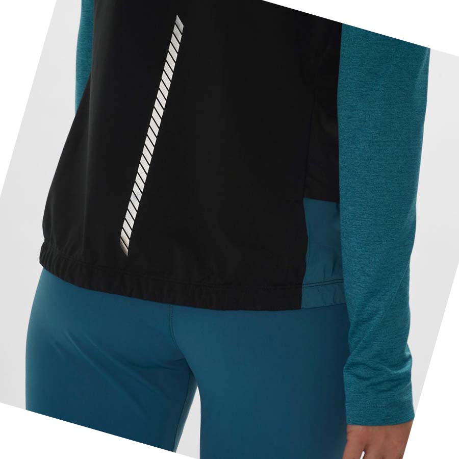 Chaquetas Salomon LIGHT SHELL WATERPROOF Mujer Negros Azules | MX 2484DFM